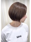 【safune】ノンジアミンカラーグレージュ×ショートボブ