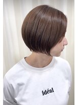 サフネ(safune)&nbsp;【safune】ノンジアミンカラーグレージュ×ショートボブ