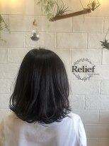 リリーフ(hair&beauty Relief) 【Relief】内外ミックスミディ2