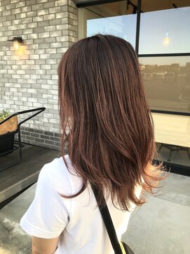 アミィヘアー(Ami Hair) ピンクベージュ×ゆる巻きちょいレイヤー♪