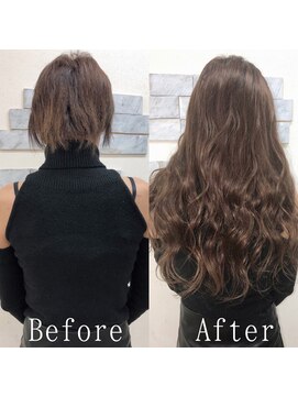 エクステ専門店あるじゃんすー 柏店 ショコラブラウン#シールエクステ#セミウェットウェーブ#柏