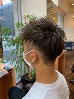 ミオ パーチェ ヘア(mio pace hair)&nbsp;メンズ２ブロック刈り上げショート【クールアッシュ】