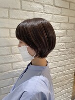 ジュール 銀座(Joule)&nbsp;オフィスヘア/エアリーミディ/ショートパーマ/ホワイトアッシュ