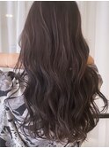 デザインカラー×極細ハイライト×モーヴピンク