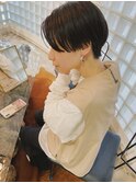 ショートカット カラー 前髪 ミニボブ/表参道.南青山