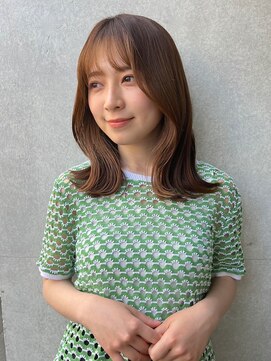 ラボヌール ヘアーウル 春日部西口店(La Bonheur hair heureux) 大人可愛いくびれヘア20代30代40代韓国風ヘアことりベージュ