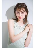 【orente表参道／青山】切りっぱなしミディアム×イルミナカラー