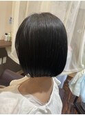 ぱつっとミニボブ