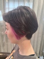 アニュー ヘア アンド ケア(a new hair&care) 20代30代大人かわいいインナカラーピンクイヤリングカラー
