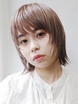 カムジーヘッドカミノウラ(COMEGHEAD KAMINOURA)&nbsp;マッシュウルフデザインカットダブルカラーベージュ