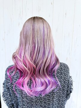 リコラックスビー(LICO LUXBE) ピンクベージュ＿ombreラベンダー