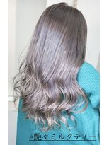 ミシェリー 新宿店(misherry)&nbsp;美髪艶々ミルクティーハイトーンケアブリーチメテオカラー韓国風