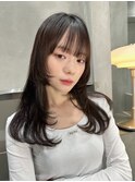髪質改善＊フルバングデザインカラー＊美髪【Zina 高槻店】 