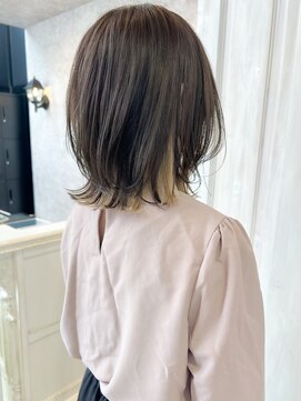 キャアリー(Caary) 福山市美容室Caaryイルミナカラー透明感インナーカラー