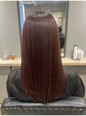 暖色カラー トリートメント レッドブラウン