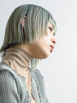 サロウィン 那覇店(SALOWIN)&nbsp;ミントカラーホワイトグレージュアースカラー姫カットレイヤー