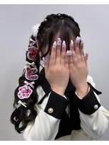 アールエーサロンモノクロ 秋葉原(RA SALON モノクロ)&nbsp;あみカチュあみたらしサイドポニー