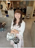 グレージュロング