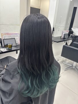 アライブ ハラジュク(ALIVE harajuku) 【ALIVE 夕貴】グリーングラデーションカラー