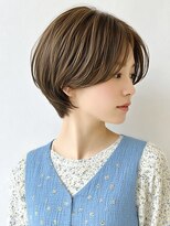 アビリタ(abilita)&nbsp;大人ショート ボブ 前髪カット ベージュ 赤み消しカラー 30代