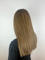 ヘアデザイン アンジェロカフェ(Hair Design Angelo cafe)&nbsp;ミルクティーカラー/セミロングスタイル/20代30代40代