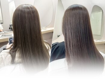 レーヴバイリコ 三軒茶屋(Reve by liko)の写真/【カット＋透明感カラー＋プチTr￥8800】毎月通えるお手頃価格なのに圧倒的な仕上がり◎[三軒茶屋/髪質改善]