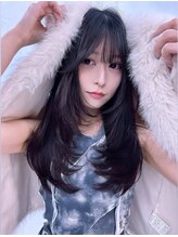 キング 心斎橋店(K!ng)&nbsp;韓国オルチャンレイヤーカット髪質改善顔まわり前髪カット