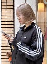 ロチカバイドールヘアー 心斎橋(Rotika by Doll hair) 1ブリーチダブルカラーで叶える透明感ベージュ