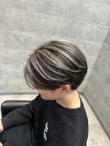 アンダーバーホワイト 鳳店(_WHITE) メンズハイライトメッシュ
