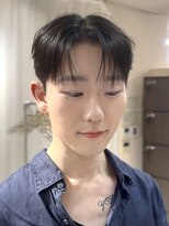 ノラキチジョウジ(NORA KICHIJOJI) 韓国風マッシュショートセンターパートワックスなしダウンパーマ