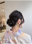 丸顔/卵型/顔型別ヘアスタイル/ヘアセット/結婚式/韓国/小顔