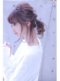 cache cache★くるりんぱとポニーテールの簡単アレンジ