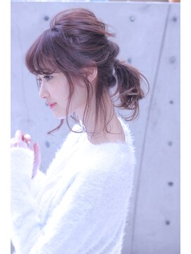 カシュカシュ(cache cache) cache cache★くるりんぱとポニーテールの簡単アレンジ