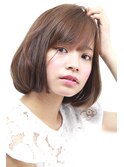 【銀座】モードネイビーで赤みを抑えたブラウンカラー