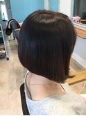 艶髪☆美髪カラーの前下がりショートボブ!!