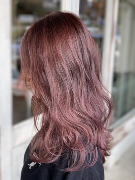 ナンバー(number+) 透明感カラー★ダブルカラーブリーチピンクラベンダー