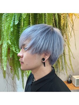 アクセヘアー 町田(acce hair) バイオレットシルバーのブリーチカラー