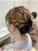 結婚式ヘアセット/ヘアアレンジ/ボブアレンジ/結婚式アレンジ
