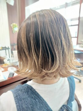 アース 菊名店(HAIR&MAKE EARTH) バレイヤージュ　他店お直し