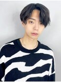 ルーズスパイラルマッシュ_波巻き束感ショートツーブロック_8899