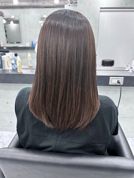 エンディアリング 東銀座(Endearing) 斜めバング/グレージュカラー/デザインカラー/眉毛/銀座/東銀座