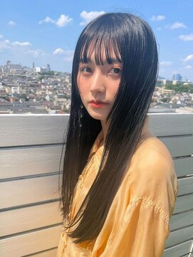 リトル 下長(little) シースルー前髪ロングヘア