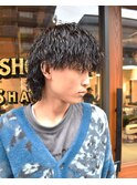 波巻きツイストスパイラルMIXウルフパーマ