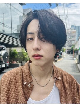 レタッチバイフィフス(RETOUCH by fifth) センターパートニュアンスパーマワンカールパーマ韓国コンマヘア