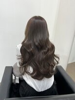 ノー バイ イオエ 西梅田(no. by ioe)&nbsp;ブリーチなしカラー/髪質改善/ミルクティーベージュ/小顔ヘア