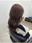 ピンクオレンジのブラウンカラー