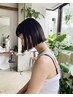 【柔らか質感】酸性ストレート＋カット＋髪質改善トリートメント