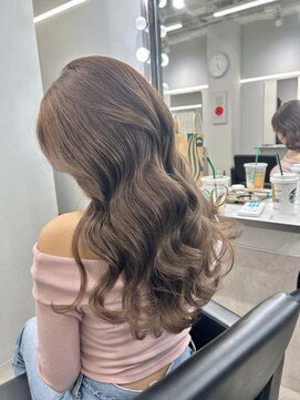 ジゼル 中津大分(GiseL) 海外風レイヤー 透明感カラーグレージュ髪質改善巻き髪