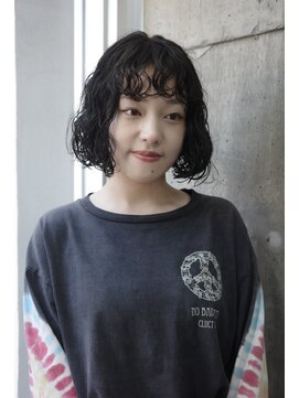 蜃気楼 ボブ　パーマ