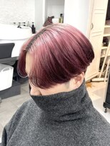 ミーム 原宿 表参道(meme)&nbsp;!ダブルカラーホワイトピンクベージュデザインカラー#原宿